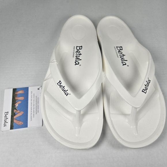 Birkenstock Betula Energy EVA White Flip Flops Sandals Size EU 46 US 13 Regular - Picture 2 of 7